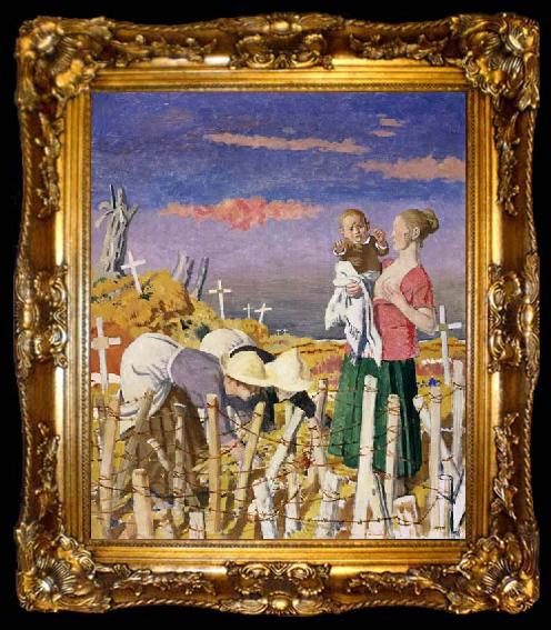 framed  Sir William Orpen Harvest, ta009-2